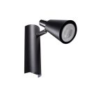 Kanlux GU10, IP20, Ø65mm, fekete, acél házas fali-mennyezeti lámpatest, SEMPRA