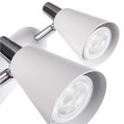 Kanlux GU10, IP20, Ø65mm, fehér, acél házas fali-mennyezeti lámpatest, SEMPRA