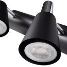 Kanlux 2xGU10, IP20, Ø65mm, fekete, acél házas fali-mennyezeti lámpatest, SEMPRA