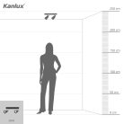 Kanlux 2xGU10, IP20, Ø65mm, fekete, acél házas fali-mennyezeti lámpatest, SEMPRA