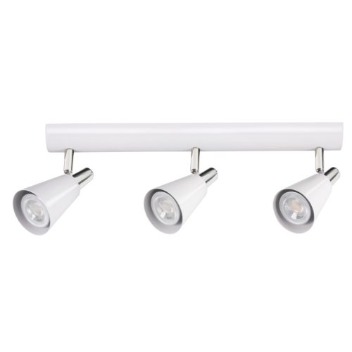 Kanlux 3xGU10, IP20, Ø65mm, fehér, acél házas fali-mennyezeti lámpatest, SEMPRA