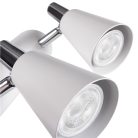 Kanlux 3xGU10, IP20, Ø65mm, fehér, acél házas fali-mennyezeti lámpatest, SEMPRA