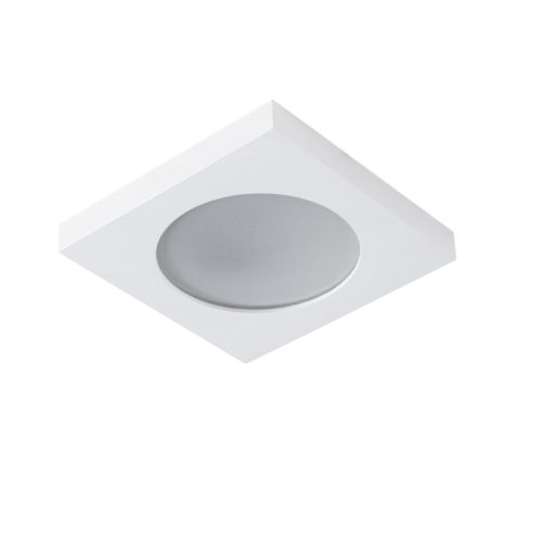 Kanlux 80x80 mm, GU10, IP44, fehér színű, alumínium házas, szögletes spot lámpa keret, FLINI