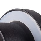 Kanlux Ø80 mm, GU10, IP44, fekete színű, alumínium házas, kerek spot lámpa keret, FLINI