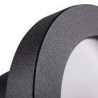 Kanlux Ø80 mm, GU10, IP44, fekete színű, alumínium házas, kerek spot lámpa keret, FLINI