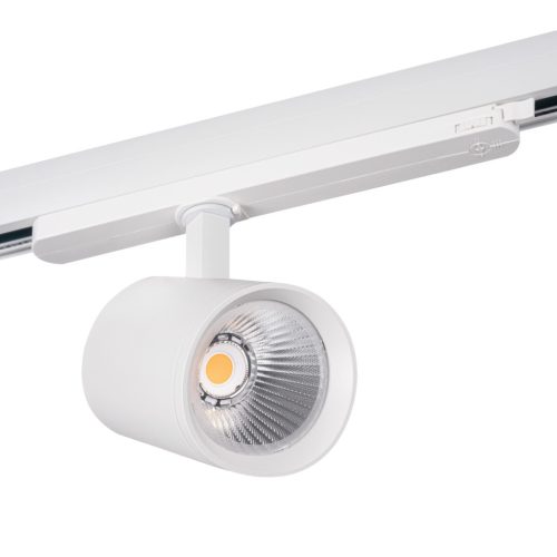 Kanlux 30W, 3000 lm, 4000K, RA90, Ø90 mm, fehér, alumínium házas, természetes fehér 360°-ban állítható sínre szerelhető lámpatest, ACORD ATL1