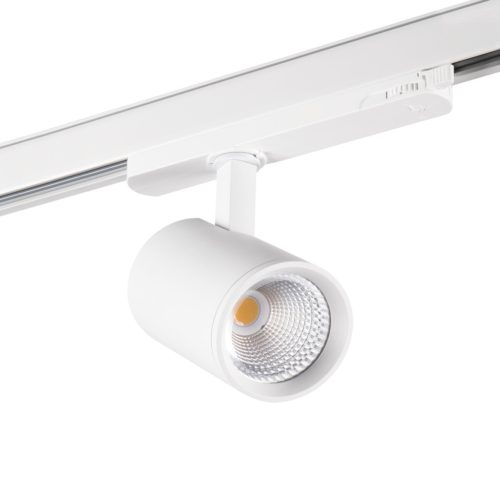 Kanlux 18W, 1800 lm, 4000K, RA90, Ø75 mm, fekete, alumínium házas, természetes fehér 360°-ban állítható sínre szerelhető lámpatest, ACORD ATL1