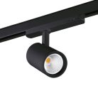 Kanlux 18W, 1800 lm, 4000K, RA90, Ø75 mm, fekete, alumínium házas, természetes fehér 360°-ban állítható sínre szerelhető lámpatest, ACORD ATL1