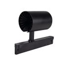 Kanlux 30W, 2850 lm, 3000K, RA90, Ø90 mm, fekete, alumínium házas, meleg fehér 360°-ban állítható sínre szerelhető lámpatest, ACORD ATL1