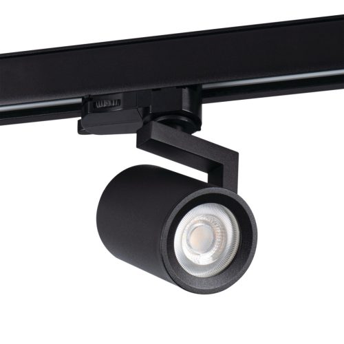 Kanlux GU10, Ø60 mm, fekete, alumínium házas sínre szerelhető lámpatest, ACORD ATL4