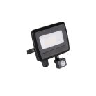 Kanlux 20W 1600 lm IP 44 4000K fekete, alumínium természetes fehér kültéri mozgásérzékelős LED reflektor, ANTEM LED - opál edzett üveg búrával
