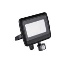 Kanlux 30W 2400 lm IP 44 4000K fekete, alumínium természetes fehér kültéri mozgásérzékelős LED reflektor, ANTEM LED - opál edzett üveg búrával