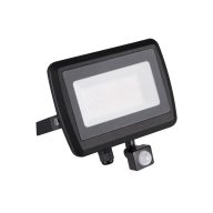   Kanlux 50W 4000 lm IP 44 4000K fekete, alumínium természetes fehér kültéri mozgásérzékelős LED reflektor, ANTEM LED - opál edzett üveg búrával