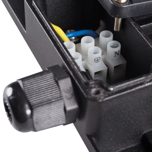 Kanlux 20W 1600 lm IP 65 4000K fekete, alumínium természetes fehér kültéri LED reflektor, ANTEM LED - opál edzett üveg búrával