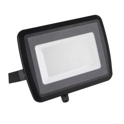   Kanlux 100W 9500 lm IP 65 4000K fekete, alumínium természetes fehér kültéri LED reflektor, ANTEM LED - opál edzett üveg búrával