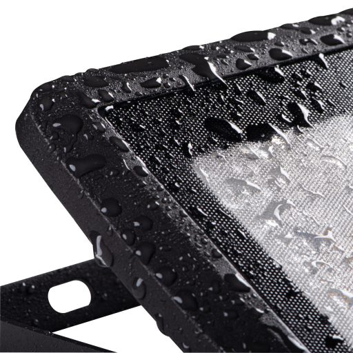 Kanlux 100W 9500 lm IP 65 4000K fekete, alumínium természetes fehér kültéri LED reflektor, ANTEM LED - opál edzett üveg búrával