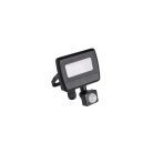 Kanlux 10W 800 lm IP 44 4000K fekete, alumínium természetes fehér kültéri mozgásérzékelős LED reflektor, ANTEM LED - opál edzett üveg búrával