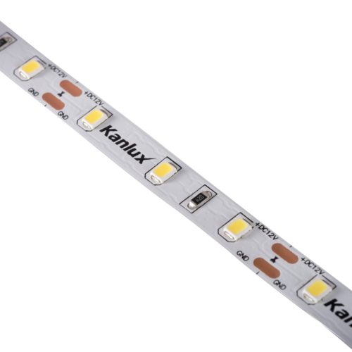 Kanlux 11W/m, 12V, 6000K 5m, 60 LED/m IP00, 900 lm/m hideg fehér, beltéri LED szalag, öntapadós