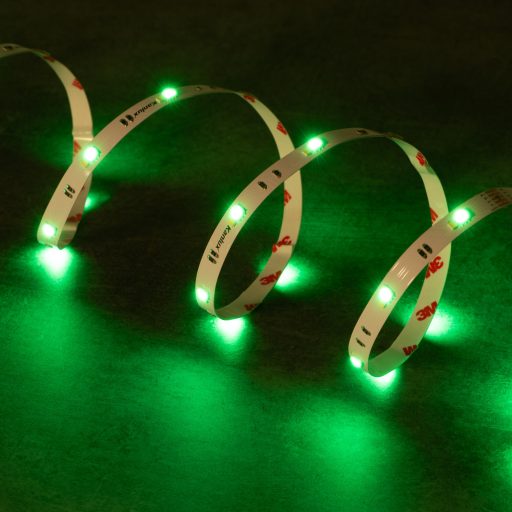 Kanlux 9W/m, 24V, RGB+4000K 5m, 48 LED/m IP00, 600 lm/m színes + természetes fehér, beltéri LED szalag, öntapadós