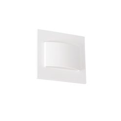   Kanlux 1,5W, 30 lm, 12V, 3000K, 75x75 mm meleg fehér süllyeszthető szögletes műanyag lépcsővilágító - 30 000 h élettartam