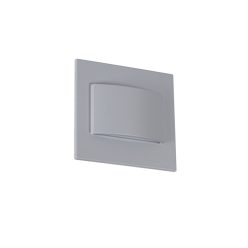   Kanlux 0,8W, 30 lm, 12V, 3000K, 75x75 mm meleg fehér süllyeszthető szögletes műanyag lépcsővilágító - 30 000 h élettartam