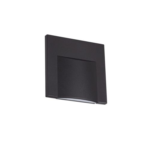 Kanlux 0,8W, 15 lm, 12V, 3000K, 75x75 mm természetes fehér süllyeszthető szögletes műanyag lépcsővilágító - 30 000 h élettartam