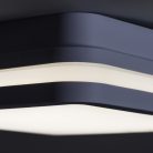 Kanlux 18W, 1400 lm, 4000K, IP54, 220x220 mm, szögletes, grafit, műanyag házas természetes fehér LED mennyezeti lámpatest, BENO LED