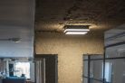 Kanlux 18W, 1400 lm, 4000K, IP54, 220x220 mm, szögletes, grafit, műanyag házas természetes fehér LED mennyezeti lámpatest, BENO LED