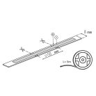 Kanlux 10W/m, 24V, 3000K 5m, COB LED, IP00, 920 lm/m meleg fehér, beltéri folyamatos LED szalag, öntapadós