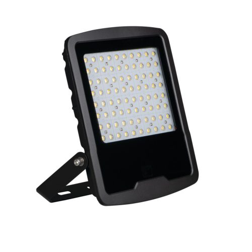 Kanlux 240W, 4000K, 36000 lm, IP65, fekete, alumínium házas, 470x385 mm, természetes fehér kültéri LED reflektor, FL AGOR HI - 5 év garancia