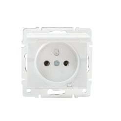   Kanlux 16A/250V AC, fehér, IP44, szimpla francia csatlakozóaljzat érintkezés védelemmel, LOGI – egy lámpa/csoport vezérléséhez
