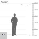 Kanlux felületre szerelhető lámpatest, 6W, 270 lm, Ø120 mm, 110°, 3000K, IP44, kerek, fekete, meleg fehér, ROUNDA V2LED