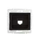 Kanlux matt fekete, RJ45 csatlakozó adapter, LOGI – adatátviteli alkalmazásokhoz, számítógépes hálózatokhoz