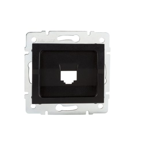 Kanlux matt fekete, RJ45 csatlakozó adapter, LOGI – adatátviteli alkalmazásokhoz, számítógépes hálózatokhoz