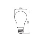 Kanlux XLED 4W, 250 lm, 1800K, 320°, A60, E27, meleg fehér LED fényforrás - hagyományos izzó alakú, széles fényeloszlás