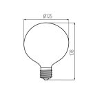 Kanlux XLED G125 11W, 1520 lm, 4000K, 320°, E27, természetes fehér LED fényforrás - hagyományos izzó alakú, széles fényeloszlás