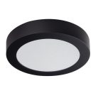 Kanlux felületre szerelhető lámpatest, 12W, 660 lm, Ø170 mm, 110°, 4000K, IP20, kerek, fekete, CARSA V2LED