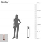 Kanlux E27, IP44, 800x150 mm, barna, alumínium házas kerti lámpatest, VIMO