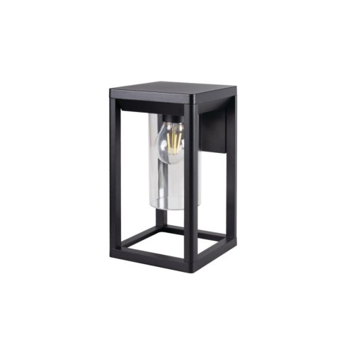 Kanlux kerti lámpatest E27 foglalattal, 270 mm, IP44, szögletes, fekete színű, alumínium házú, VIMO