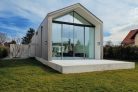 Kanlux kerti lámpatest E27 foglalattal, 270 mm, IP44, szögletes, fekete színű, alumínium házú, VIMO - mozgásérzékelővel felszerelt