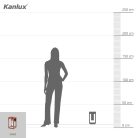 Kanlux E27, IP44, 270x150 mm, barna, alumínium házas kerti lámpatest, VIMO