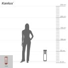 Kanlux E27, IP44, 500x150 mm, barna, alumínium házas kerti lámpatest, VIMO