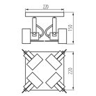 Kanlux 4xGU10, IP20, Ø220mm, fehér, acél házas fali-mennyezeti lámpatest, SONDA II