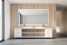 Kanlux 8W, 660 lm, 4000K, IP44, króm színű, alumínium házas, 400 mm, természetes fehér lineáris tükörvilágító, ASTIM LED