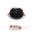 Kanlux süllyesztett lámpatest, 20W, 2100 lm, Ø140 mm, 90°, 4000K, IP44/20, kerek, fehér, TIBERI PRO