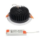 Kanlux süllyesztett lámpatest, 20W, 3150 lm, Ø190 mm, 90°, 4000K, IP44/20, kerek, fehér, TIBERI PRO
