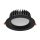 Kanlux süllyesztett lámpatest, 30W, 2850 lm, Ø190 mm, 90°, 4000K, IP44/20, kerek, fekete, TIBERI PRO