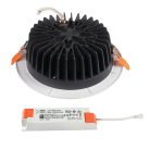Kanlux süllyesztett lámpatest, 40W, 4200 lm, Ø230 mm, 90°, 4000K, IP44/20, kerek, fehér, TIBERI PRO