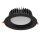 Kanlux süllyesztett lámpatest, 40W, 3800 lm, Ø230 mm, 90°, 4000K, IP44/20, kerek, fekete, TIBERI PRO