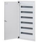 Kanlux KP-DB-I-MF-618, fém kapcsolószekrény, fehér, 6x18 modul - DIN sínnel, süllyesztett fali szereléshez, IP30 védelemmel